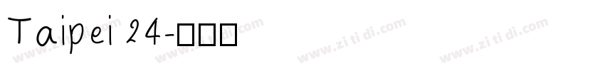 Taipei 24字体转换